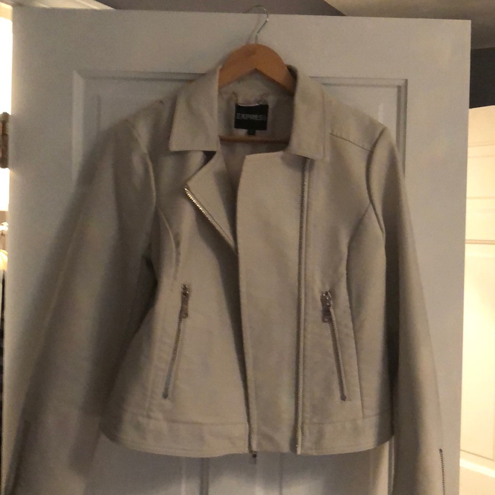 Express women’s large leather jacket